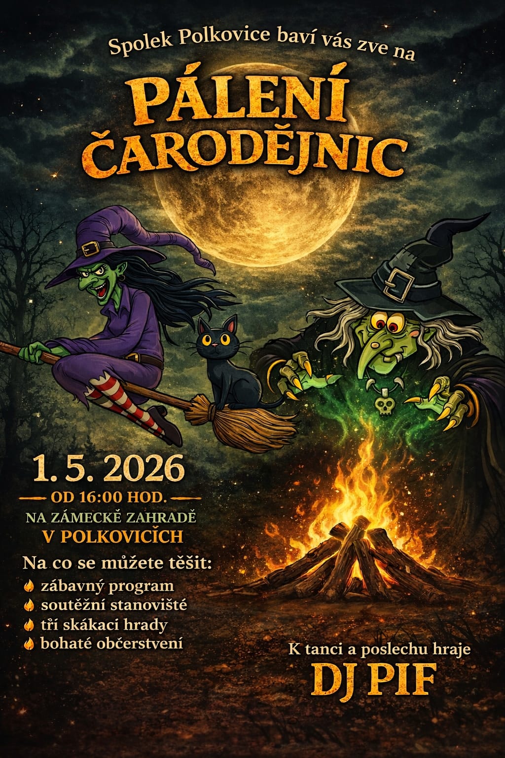 Pálení čarodějnic v Polkovicích